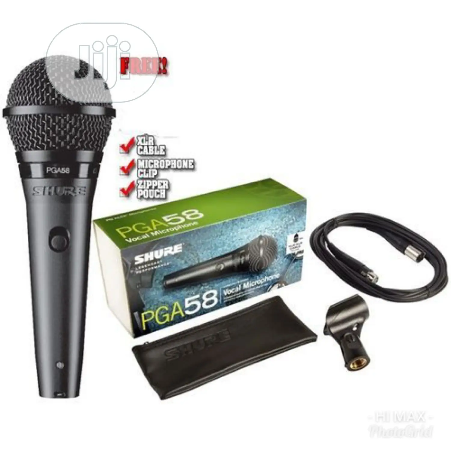 Shure PGA 58 Microphone With Mic Cable