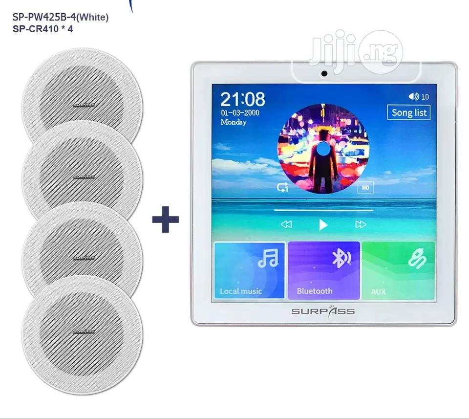Smart Home Audio Bluetooth Wall Amplifier Sound System