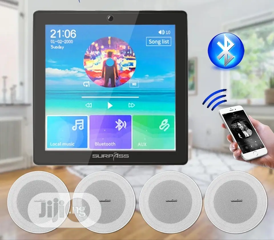 Smart Home Audio Bluetooth Wall Amplifier Sound System