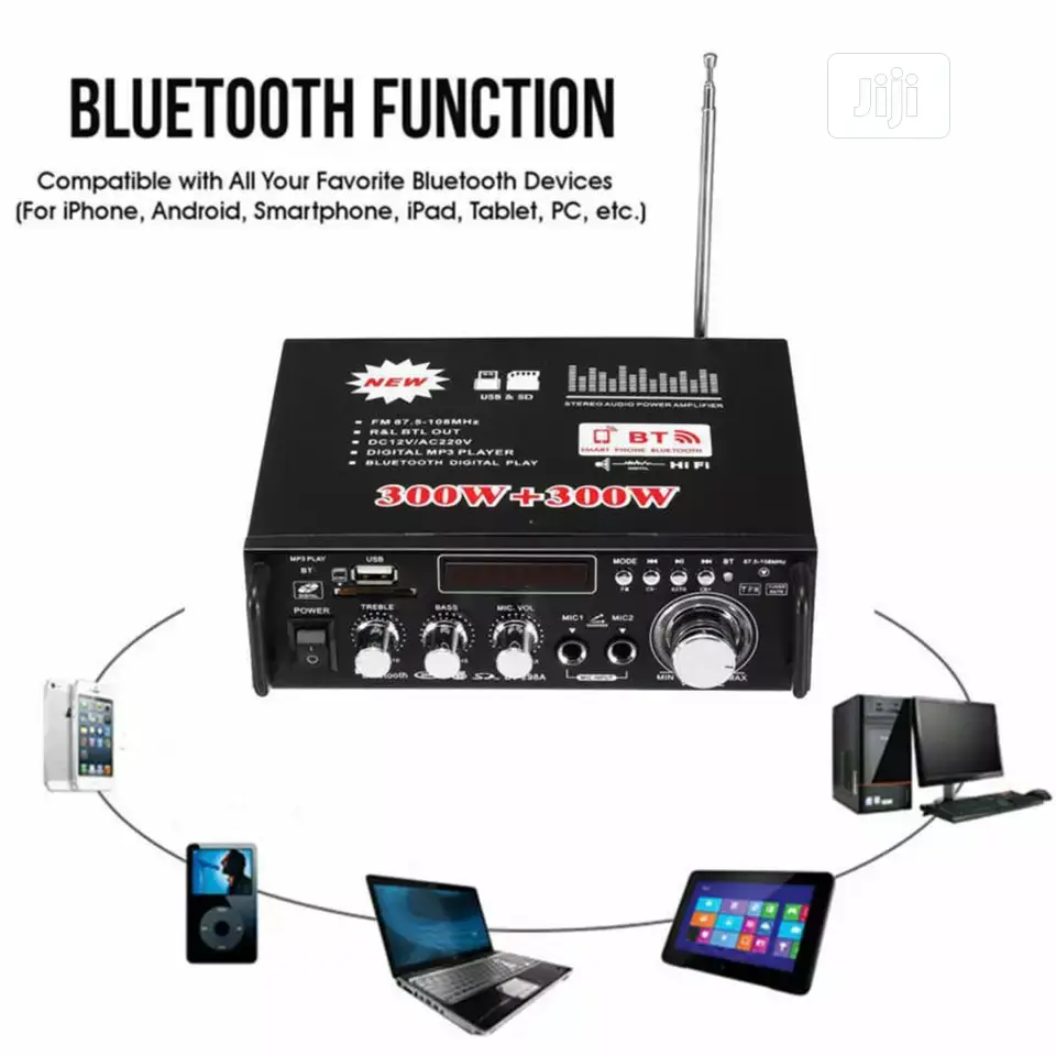 600w Watts Amplifier For Home/Car Use With USB,Bluetooth