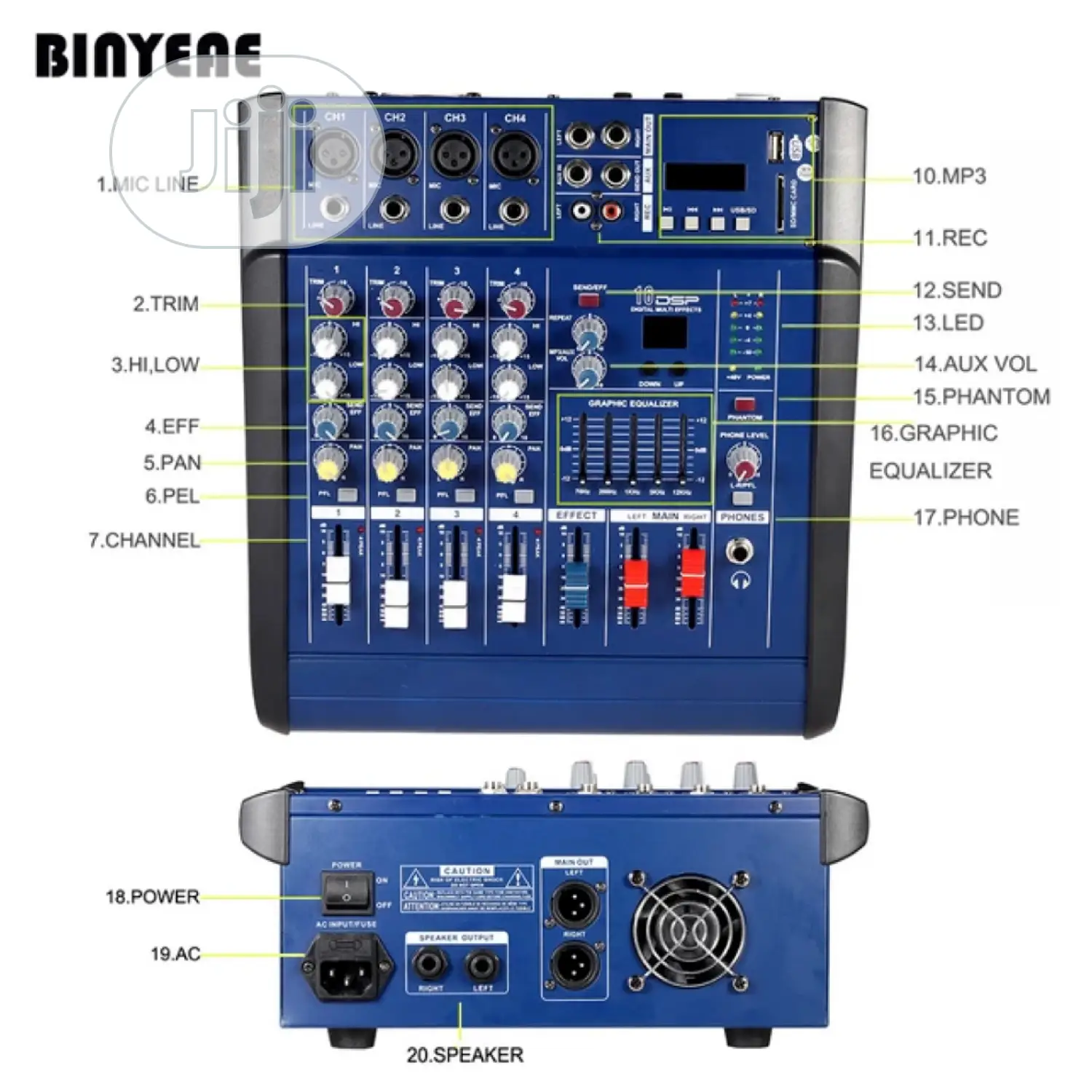 YAMAHA Pmx402-Usb Powered Mixer