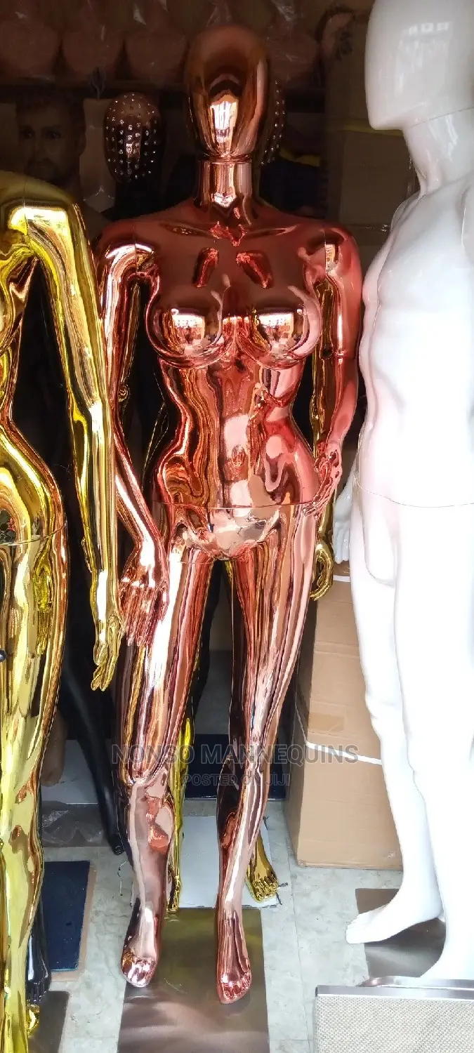 Rose Gold Female Big Breas Mannequin