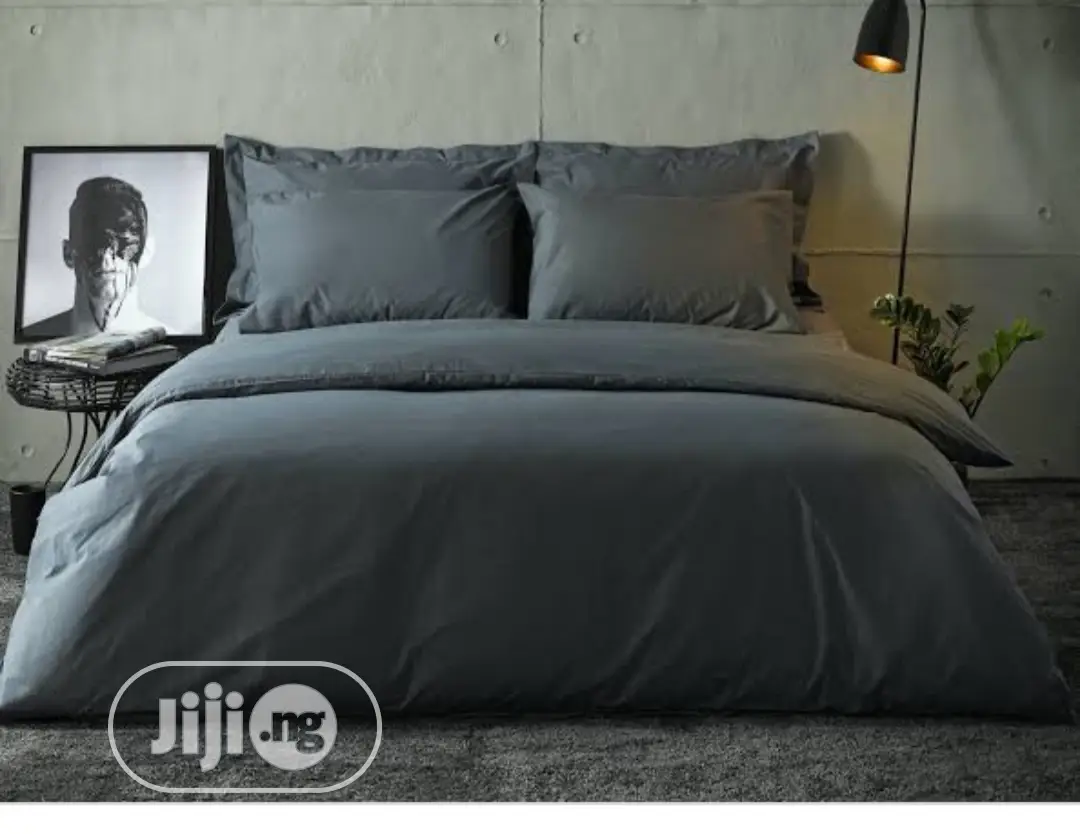 Perfect Ash Colour Duvet,Bedsheet With 4 Pillow Cases -6x6