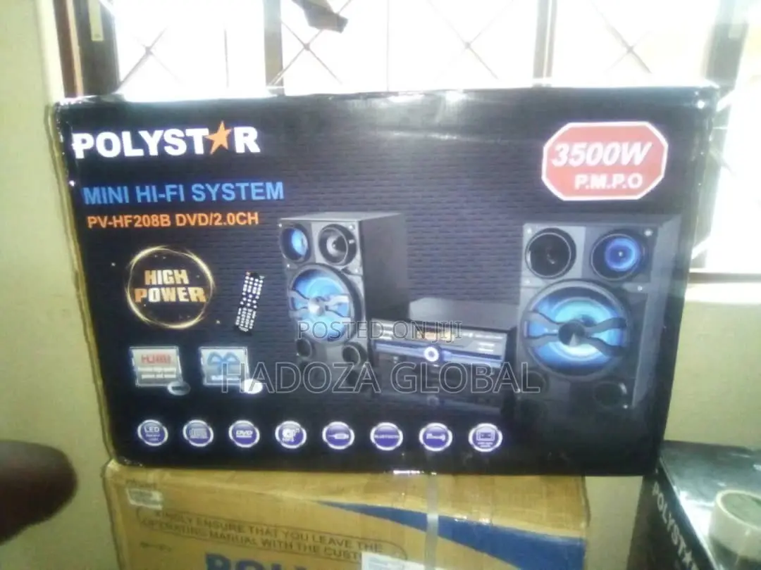 Polystar Bluetooth Home Theatre With DVD Pv-Hf208b