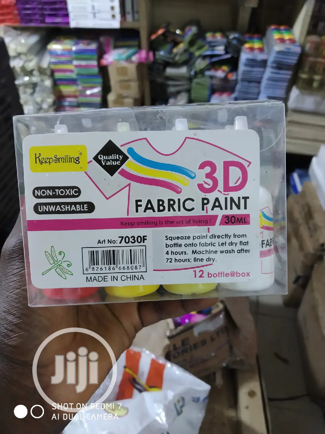 Fabric Paints 3D 30ml 12pcs