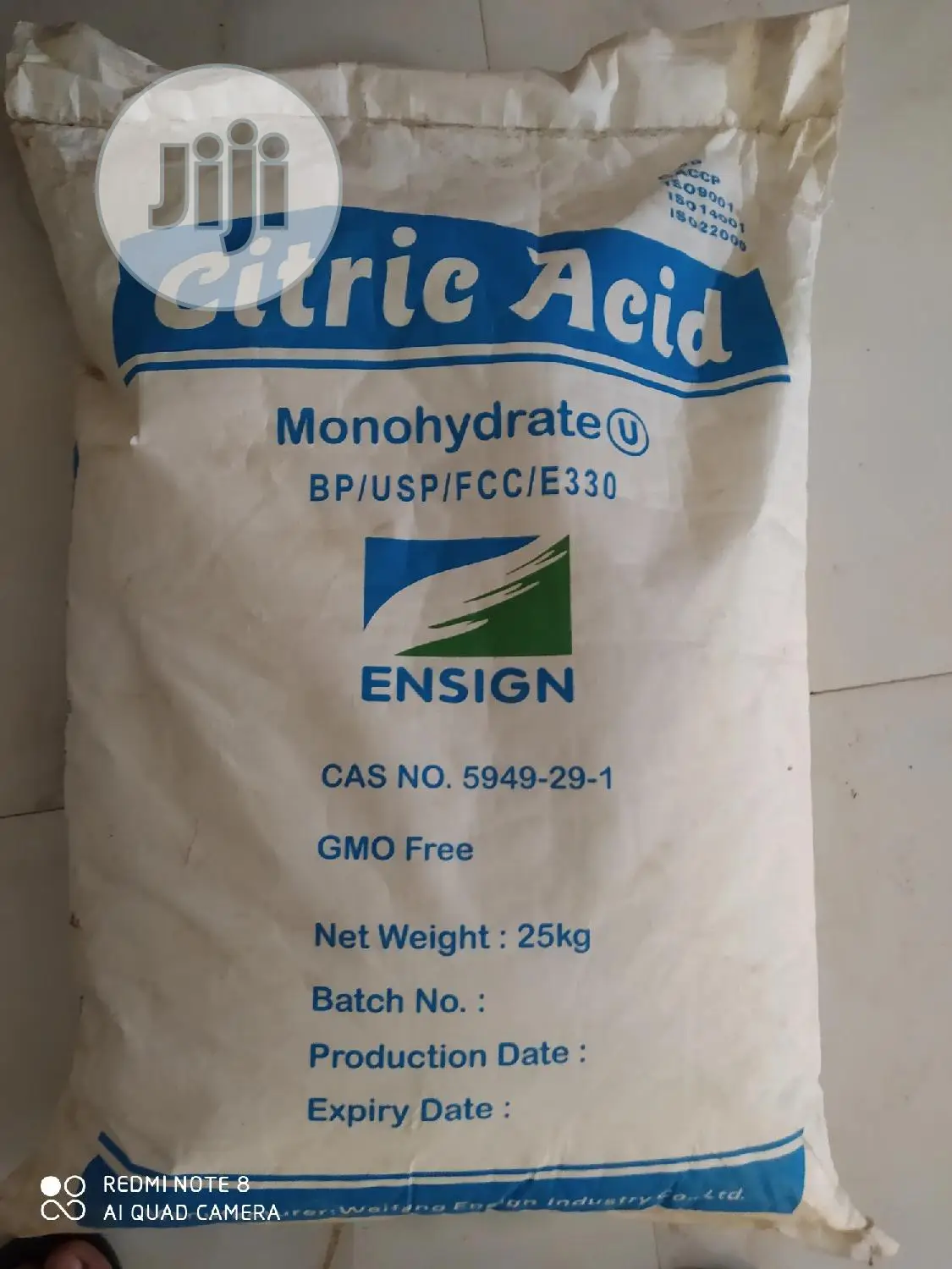Citric Acid Monohydrate