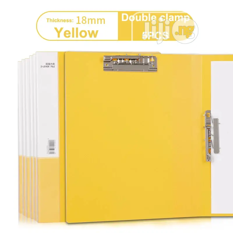 Double Clip Thickened Strong Clip File Folder 1pcs