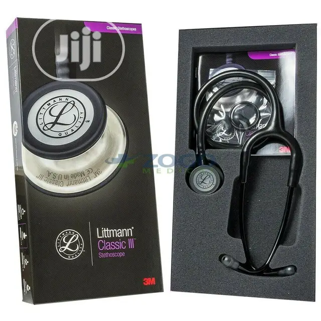 UK Authentic US 3M Littmanns Classic III Stethoscope, Black