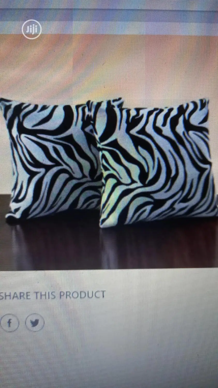 Zebra Colour Fibre Throw Pillows