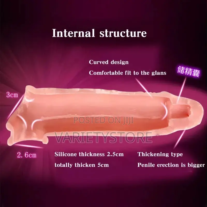 Reusable Penis Enlargement Silicone Condoms Extension Sleeve