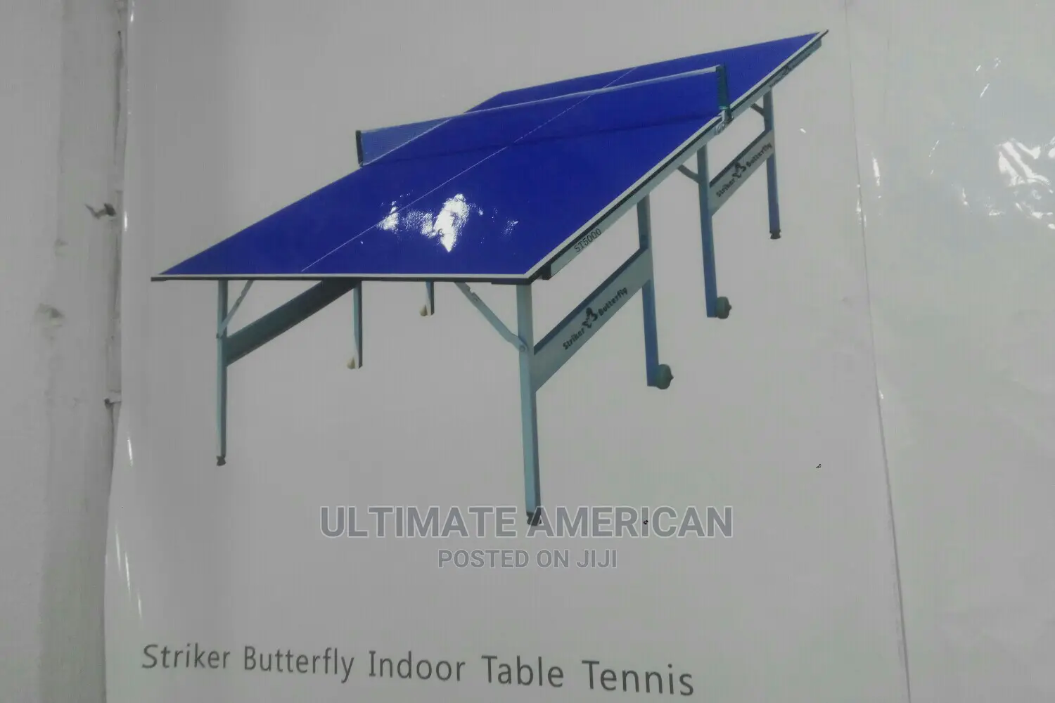 Table Tennis Stricker Indoor With 3 Balls 2 Bats