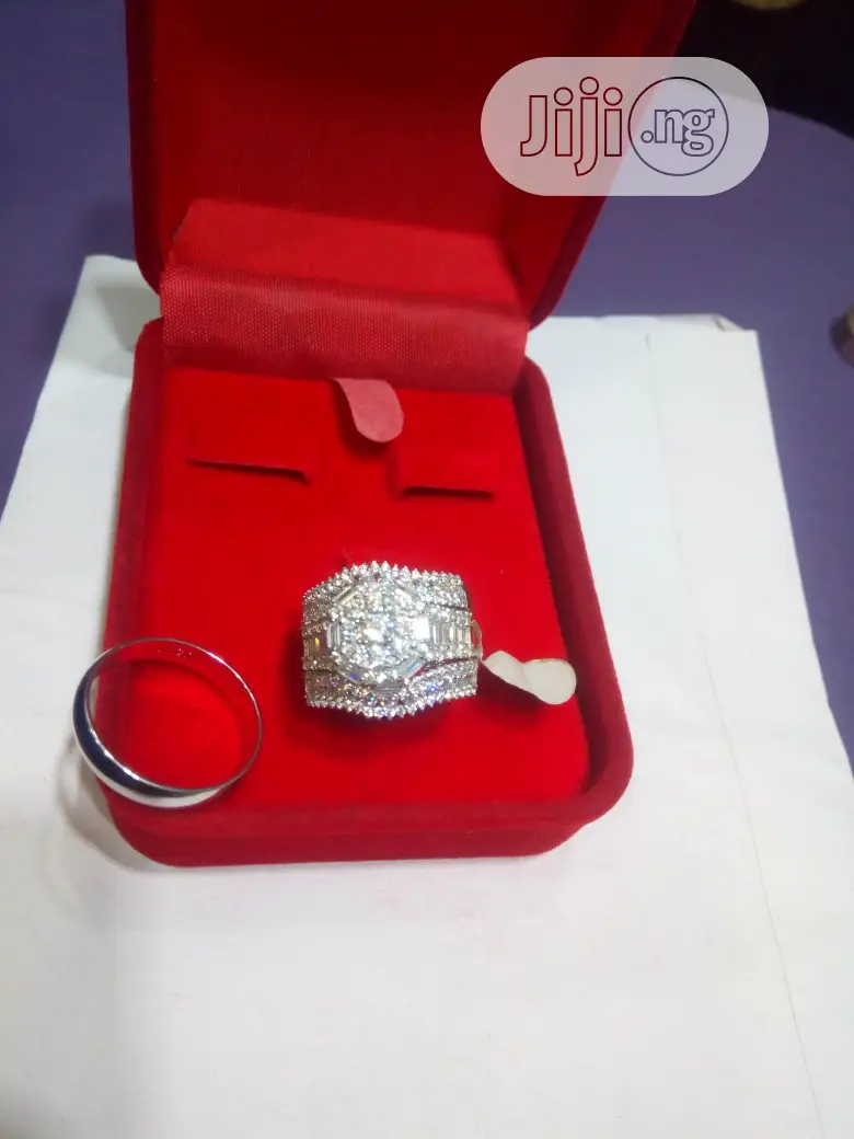 Dubai 925 Complete Set of Sterling Silver Wedding Ring 02