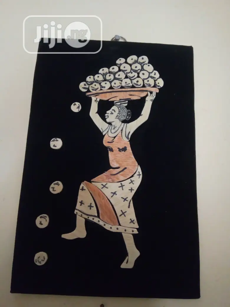 Handmade Artwork Of Hardworking African Mother