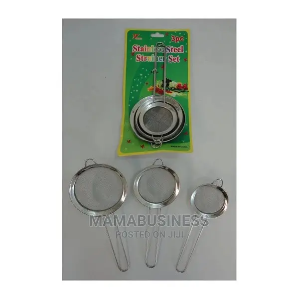3pc Stainless Steel Strainer Set