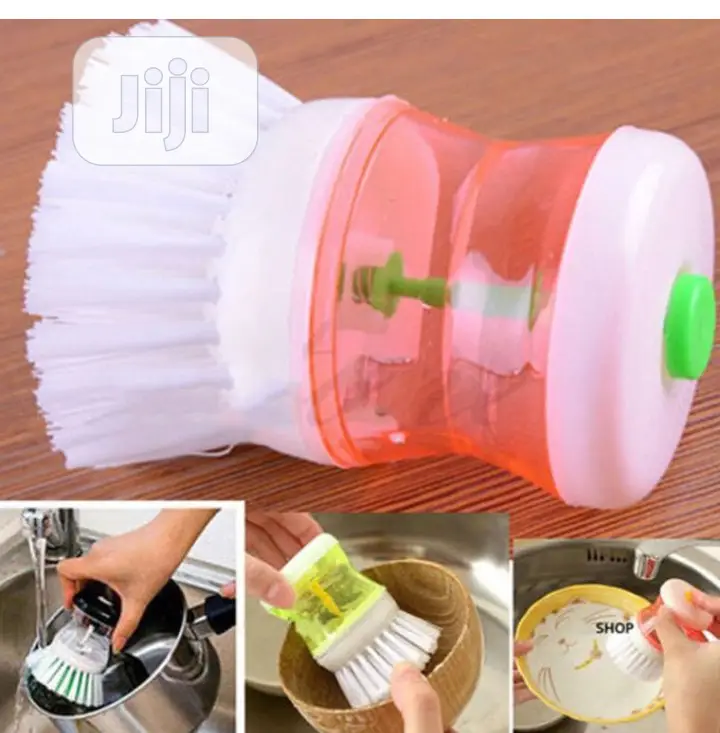 Souvenir Dish Washing Brush With Soap Dispenser 12 Pack