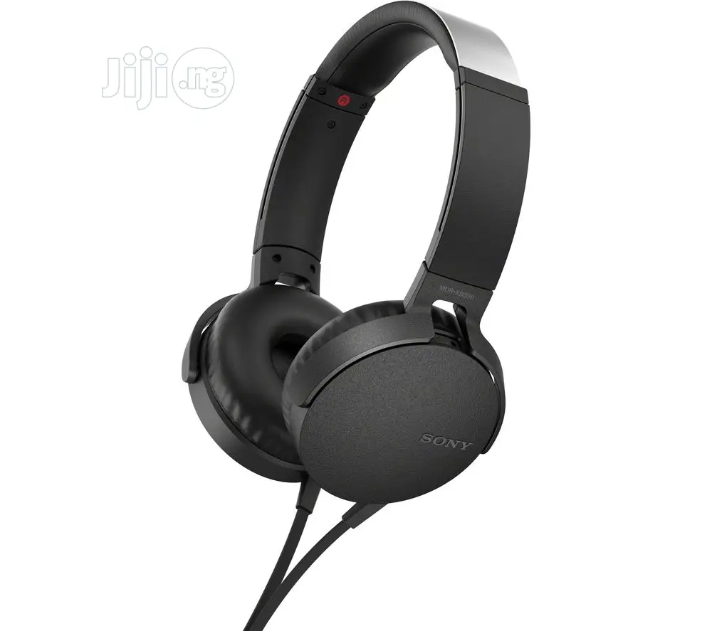 XB550AP Extra Bass On-Ear Headphones With Mic-Black
