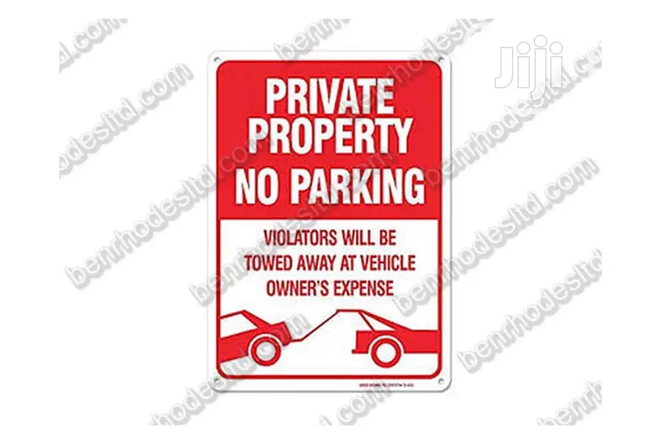 Private Property Parking Sign