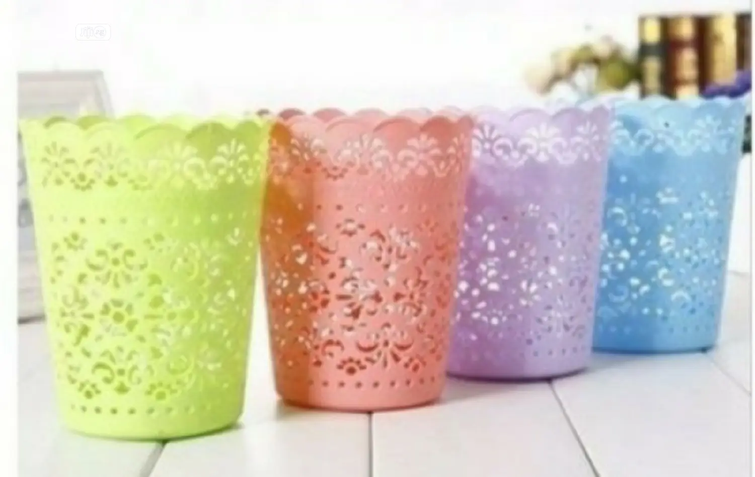 Dozen of Home Office Fancy Trendy Plastic Waste Basket