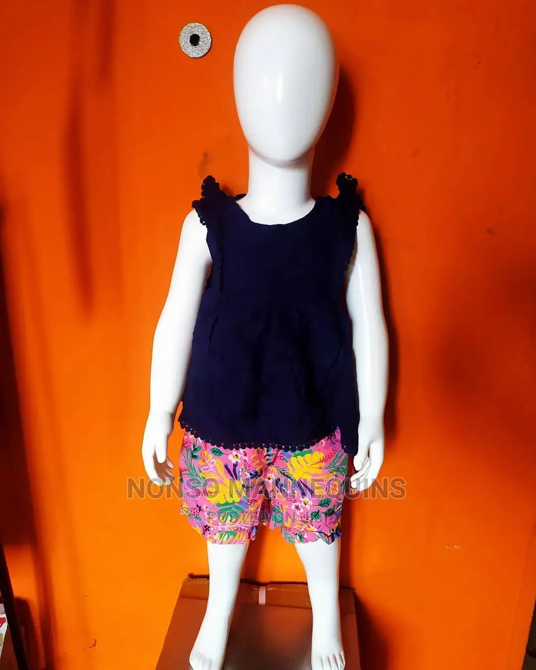Glossy White Kid Mannequin Of Age 1 To 3 Years