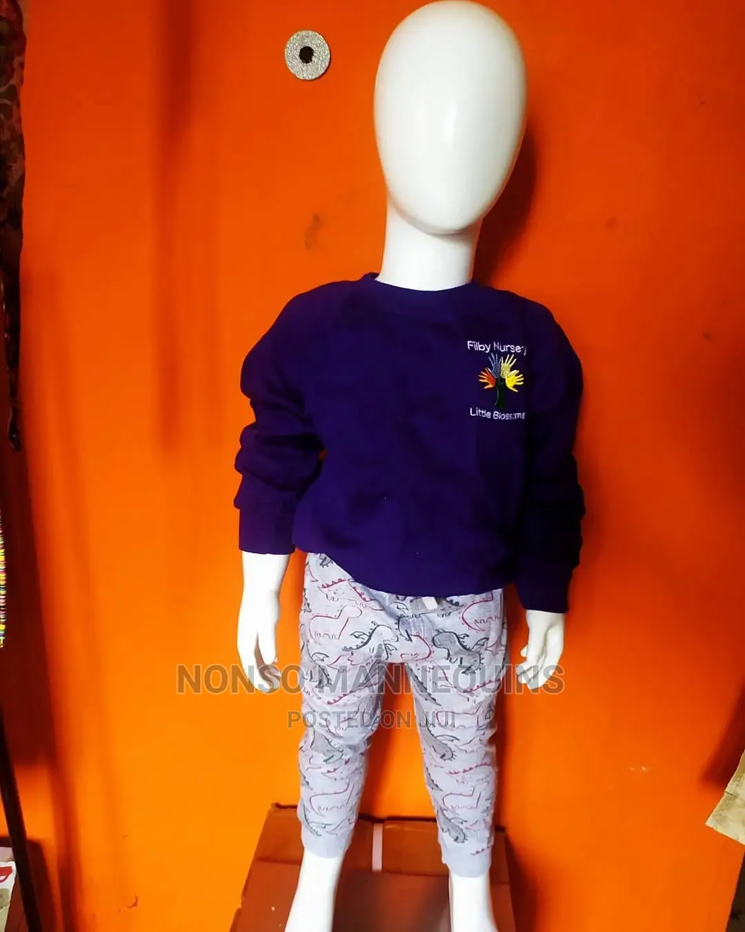 Glossy White Kid Mannequin Of Age 1 To 3 Years