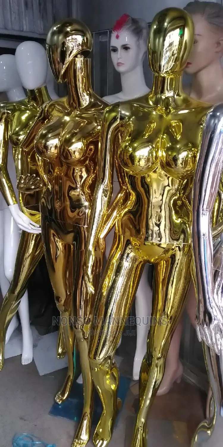 Big Bust Size 12 G6 Gold Chrome Female Mannequins