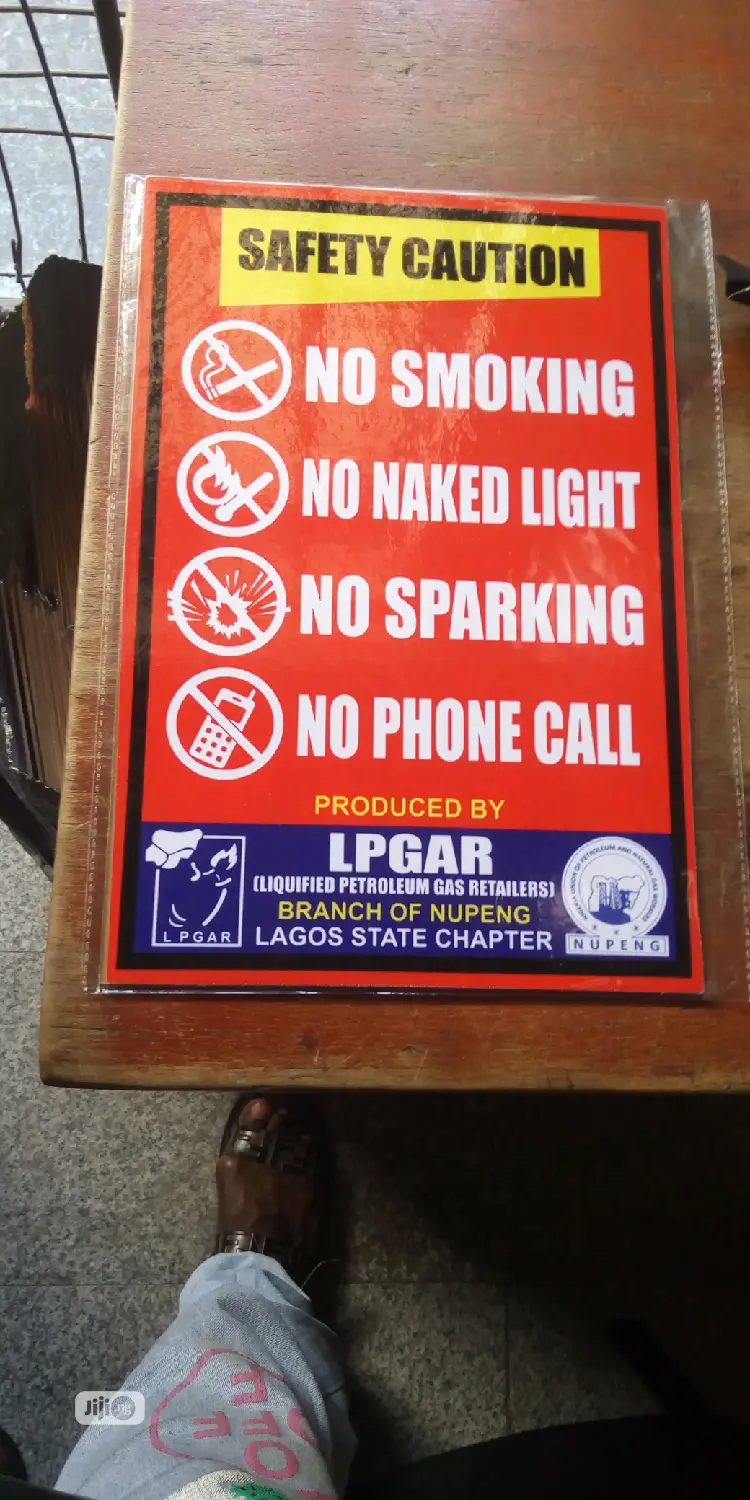 Lagos State Gas Dealers Signage.