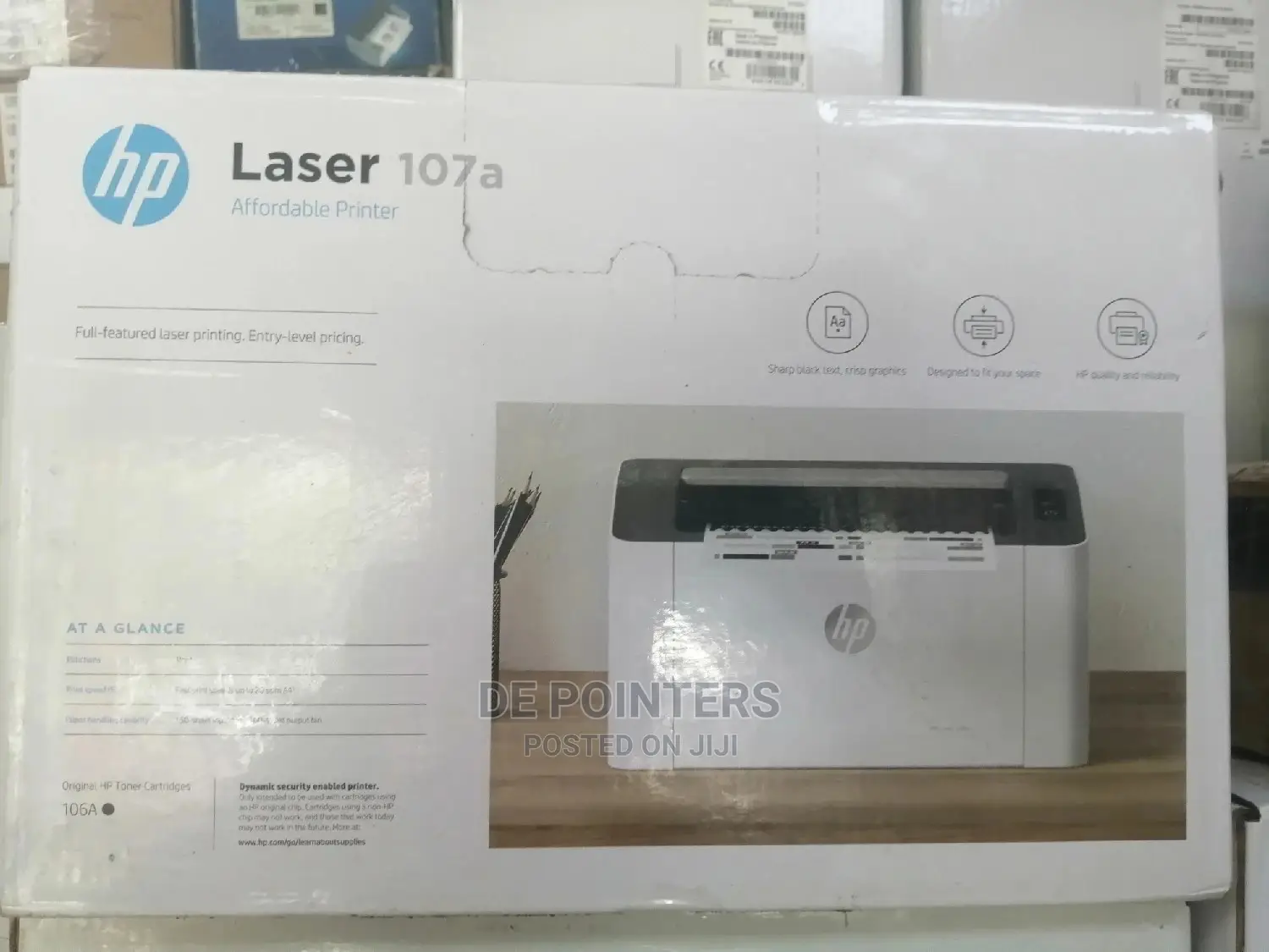 HP Laserjet M107a.