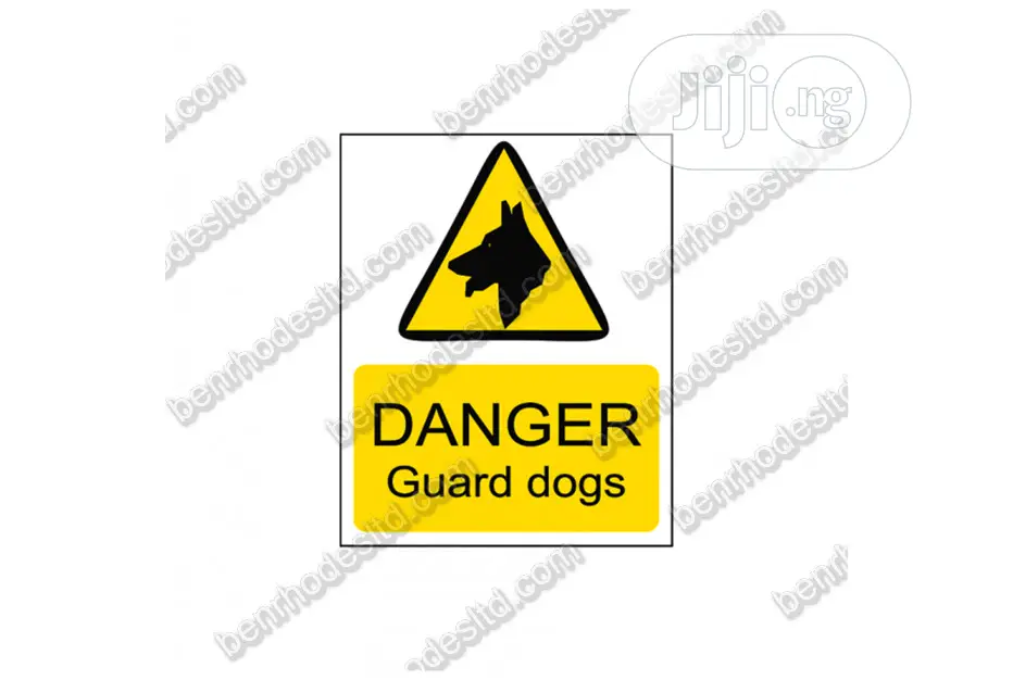 Beware Of Dog / Guard Dog Signs And Labels