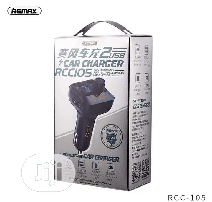 REMAX FM Transmiter Car Charger RCC-105