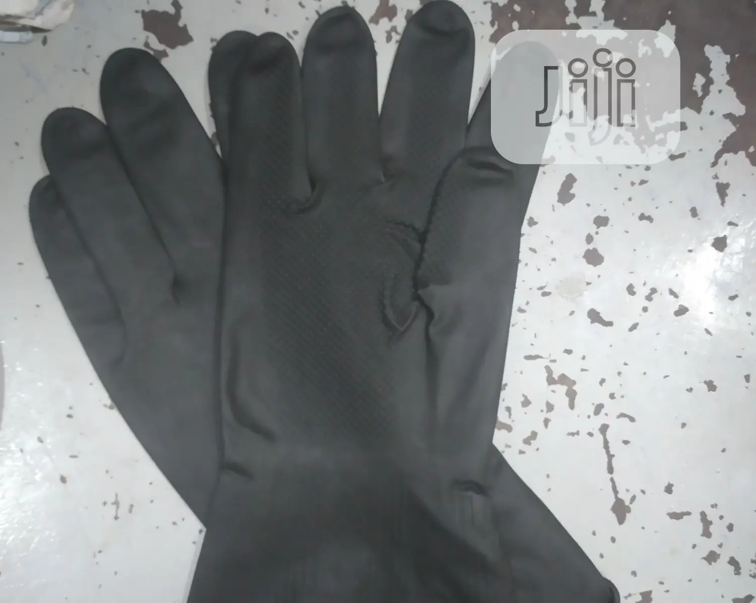 Black Sun Rubber Hand Gloves 1 Pair