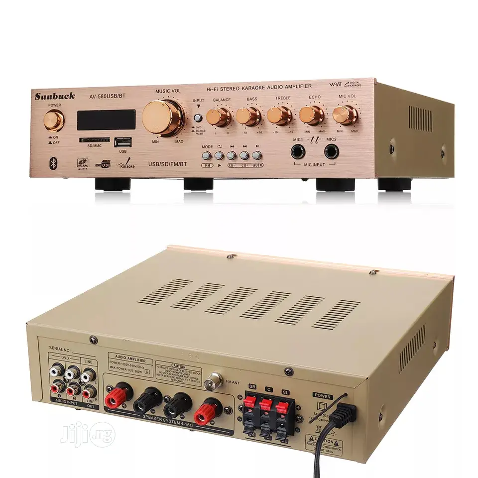 Portable Amplifier With USB Port And Remote Control