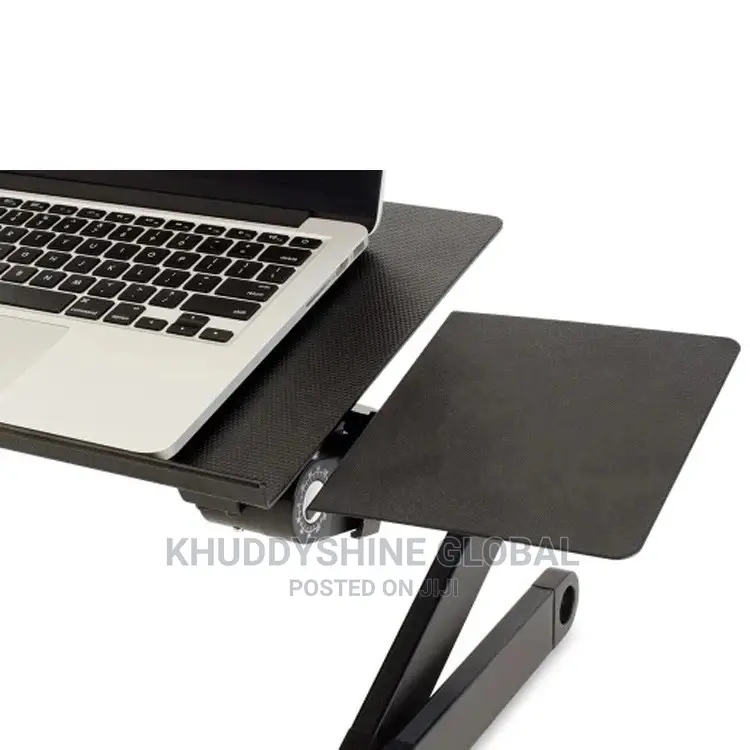T8 Adjustable Laptop Stand 2 Cpu Cooling Fans And Mouse Pad