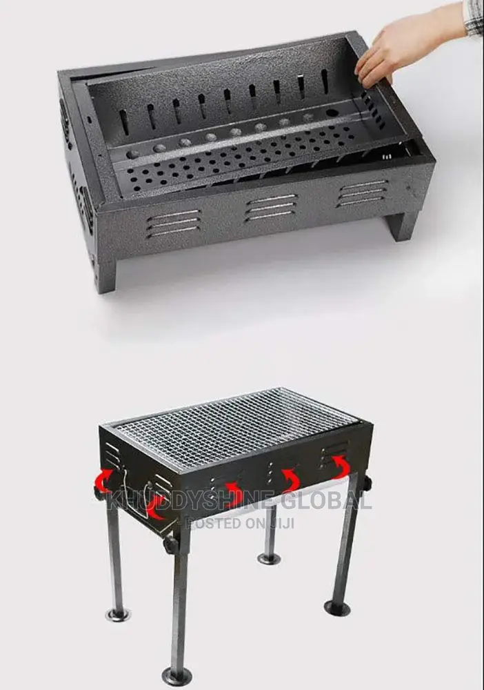 Foldable Charcoal BBQ Iron BBQ Portable Table