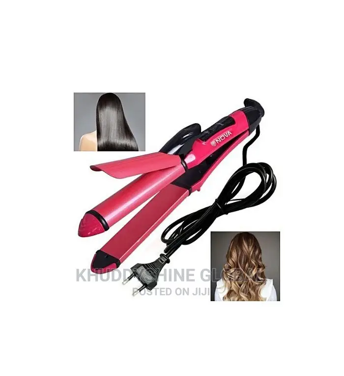 NHS 800 2 in 1 Hair Straightener and Curler by Nova