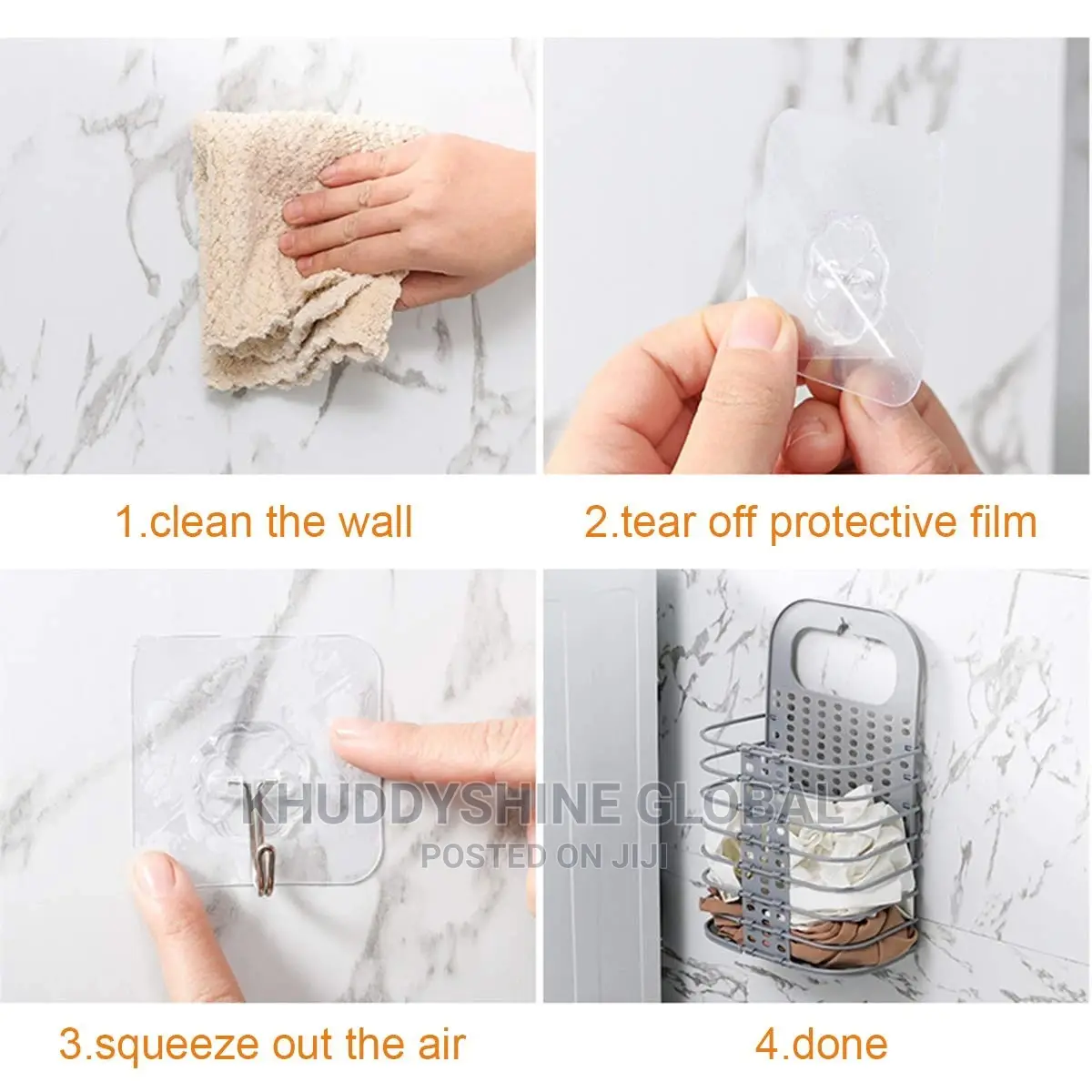 Laundry Basket, Hangable and Foldable Storage Box, Plastic