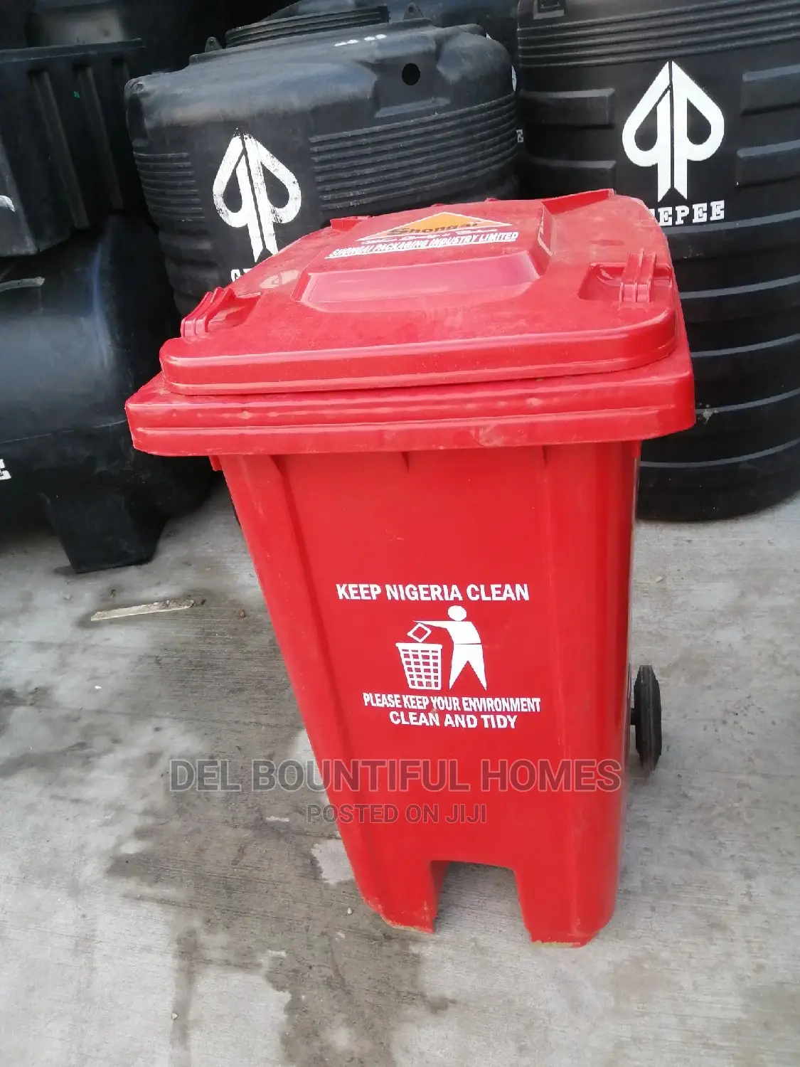 240lits Domestic Industrial Movable Waste Bin. 240lits