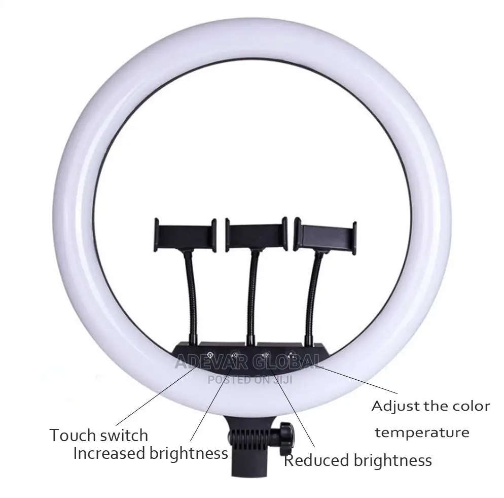 RGB Ring Light LED 18 Inches Soft Ringlight With Stand
