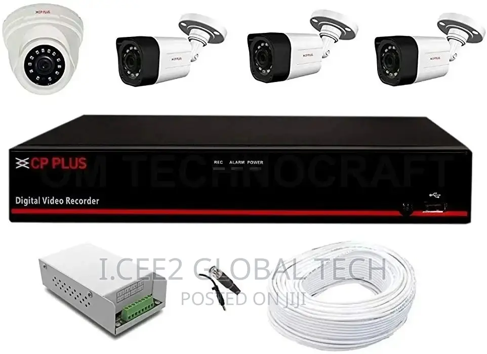 4ch CCTV Cam Installation With Smart Phone Viewing Ability