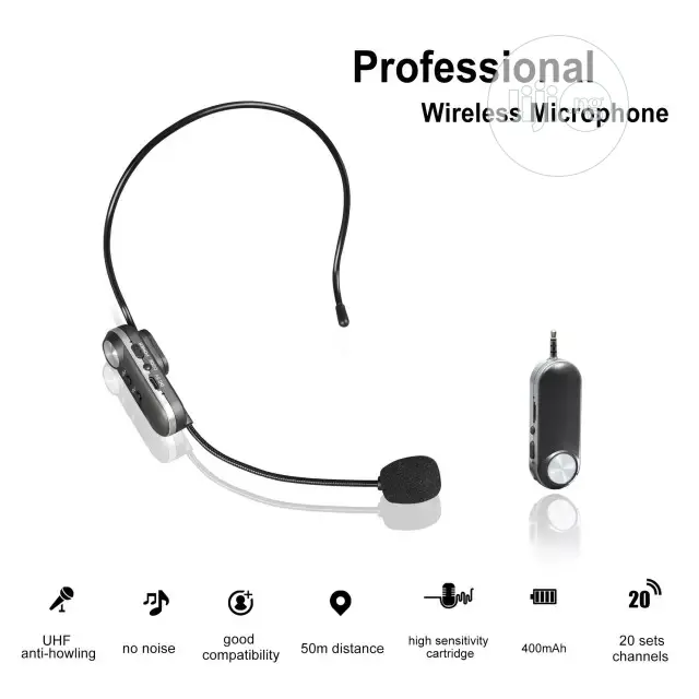 Wireless Headset Microphone Fir Public Address And Recording