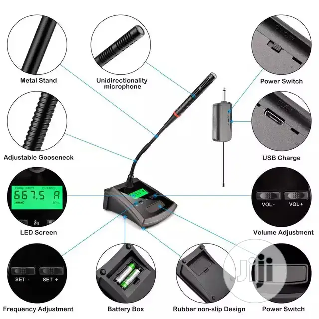 Desktop Conference Wireless Microphone Gooseneck