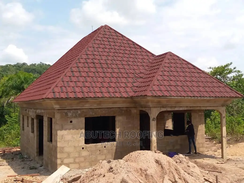 Red and Black Milano Roofing Project in Kogi