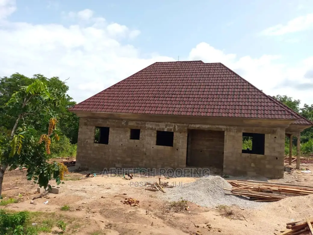Red and Black Milano Roofing Project in Kogi