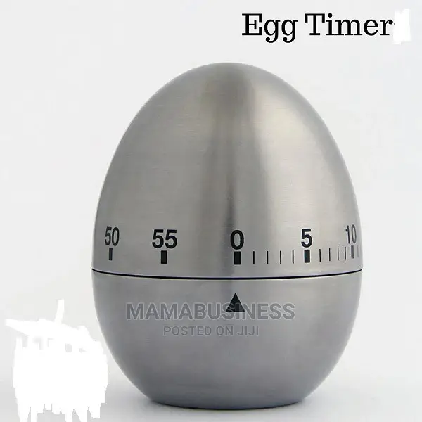Stainless Steel Egg Shape Kitchen Timer