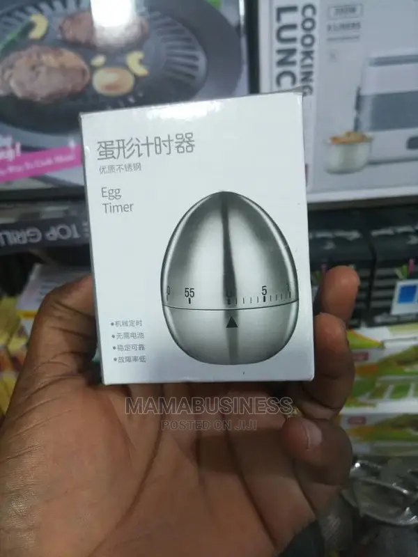 Stainless Steel Egg Shape Kitchen Timer