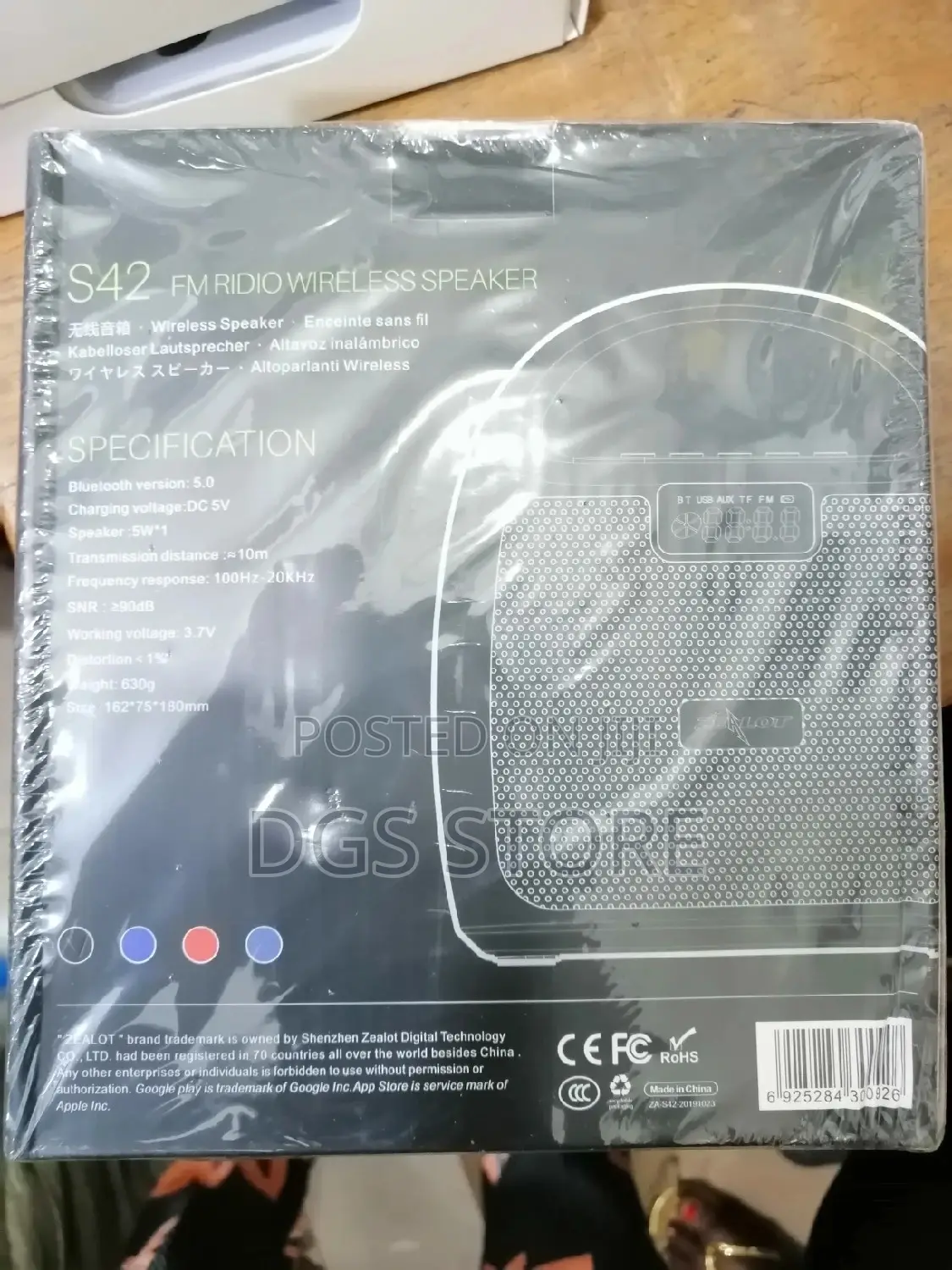Zealot S42 Bluetooth Speaker FM Radio