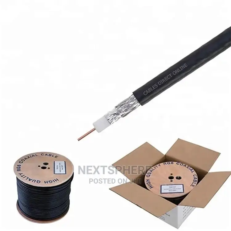RG59 Coaxial Cable + Power - Copper 305M CCTV Wire