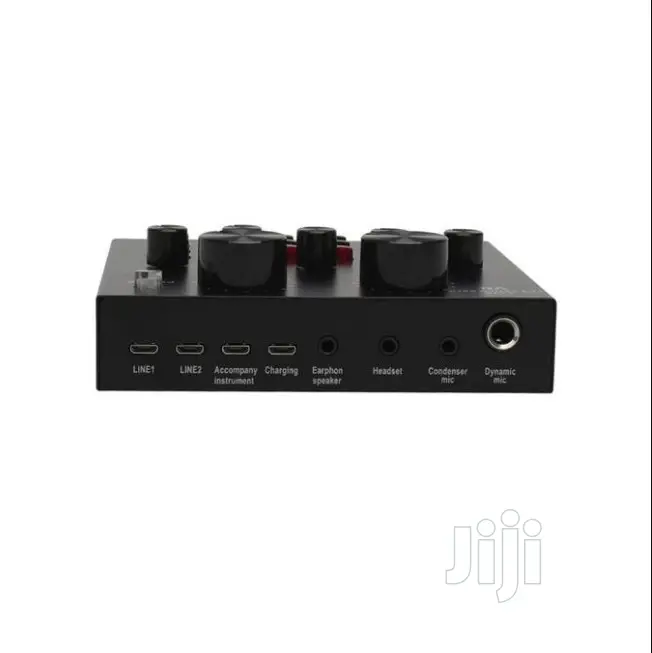 V8 Sound Card Audio Set Interface External Live Microphon