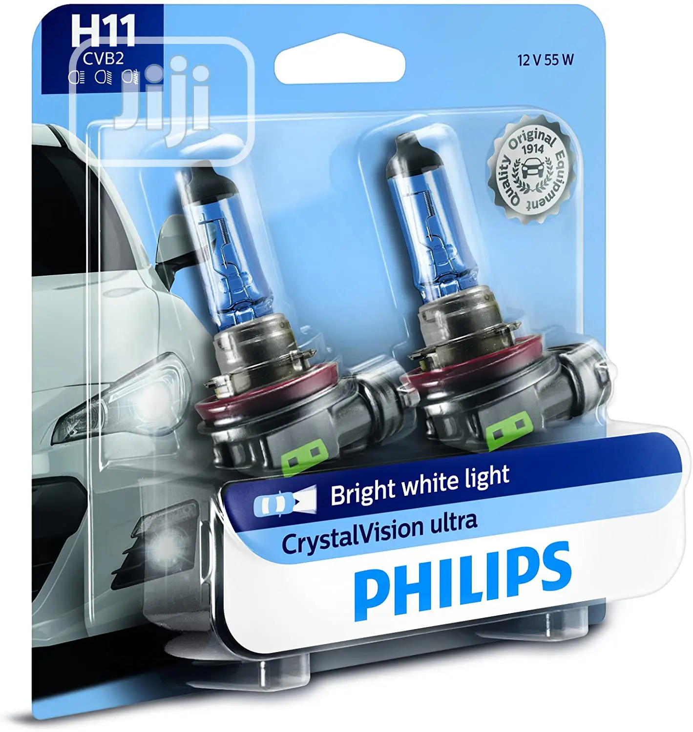 Philips H11 Crystalvision Ultra Bright White Headlights
