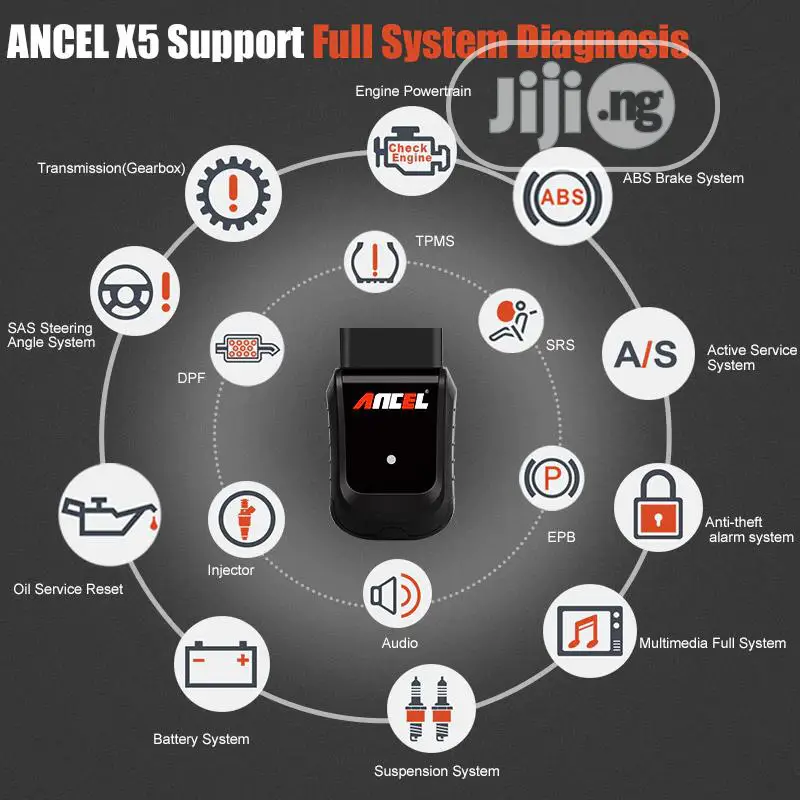 Ancel X5 Wireless Full System OBD2 Car Scanner With Service