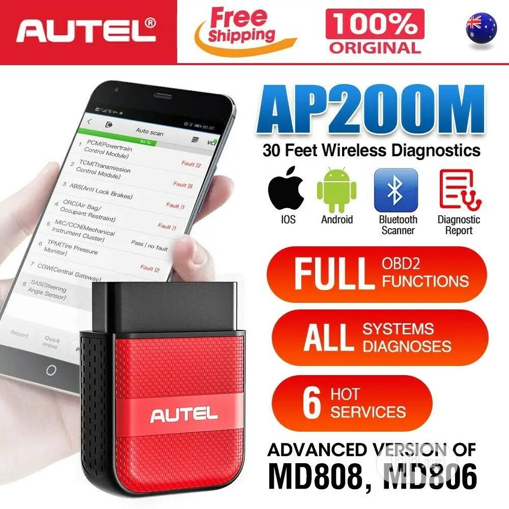 Autel AP200M OBD2 All System Bluetoth Scanner ABS SRS Engine